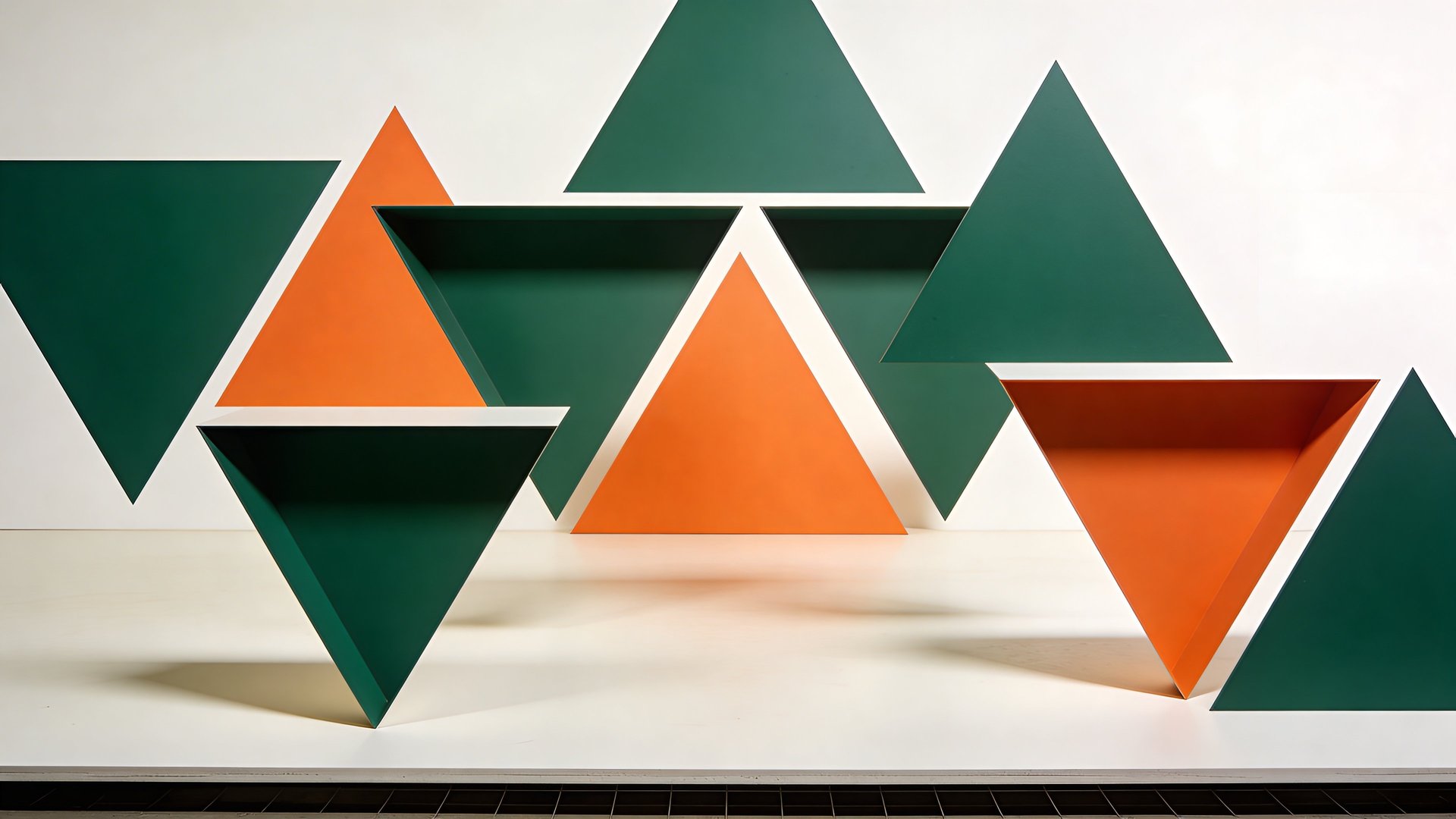 an abstract photo of a curved building with a blue sky in the background