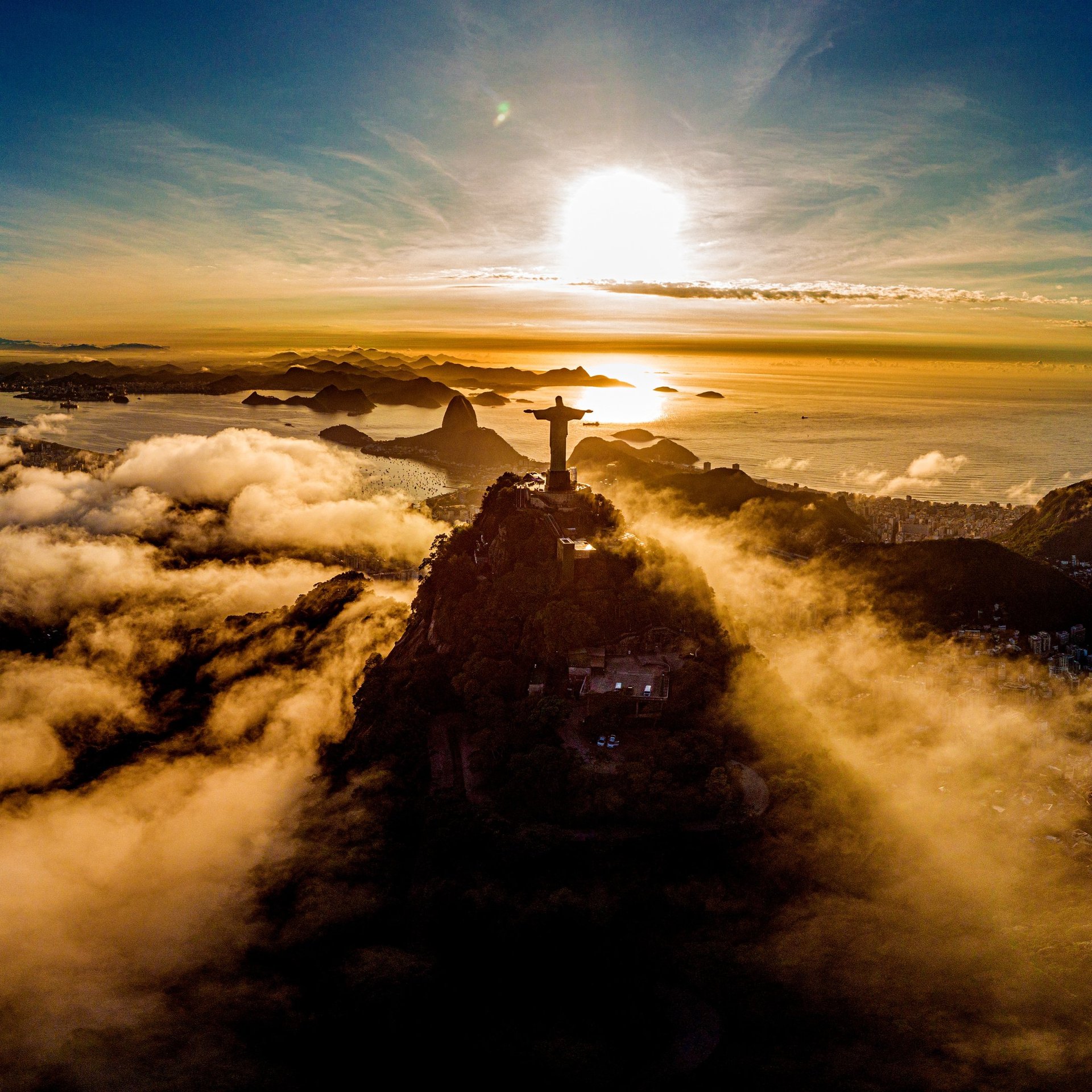 mountain range under blue sky