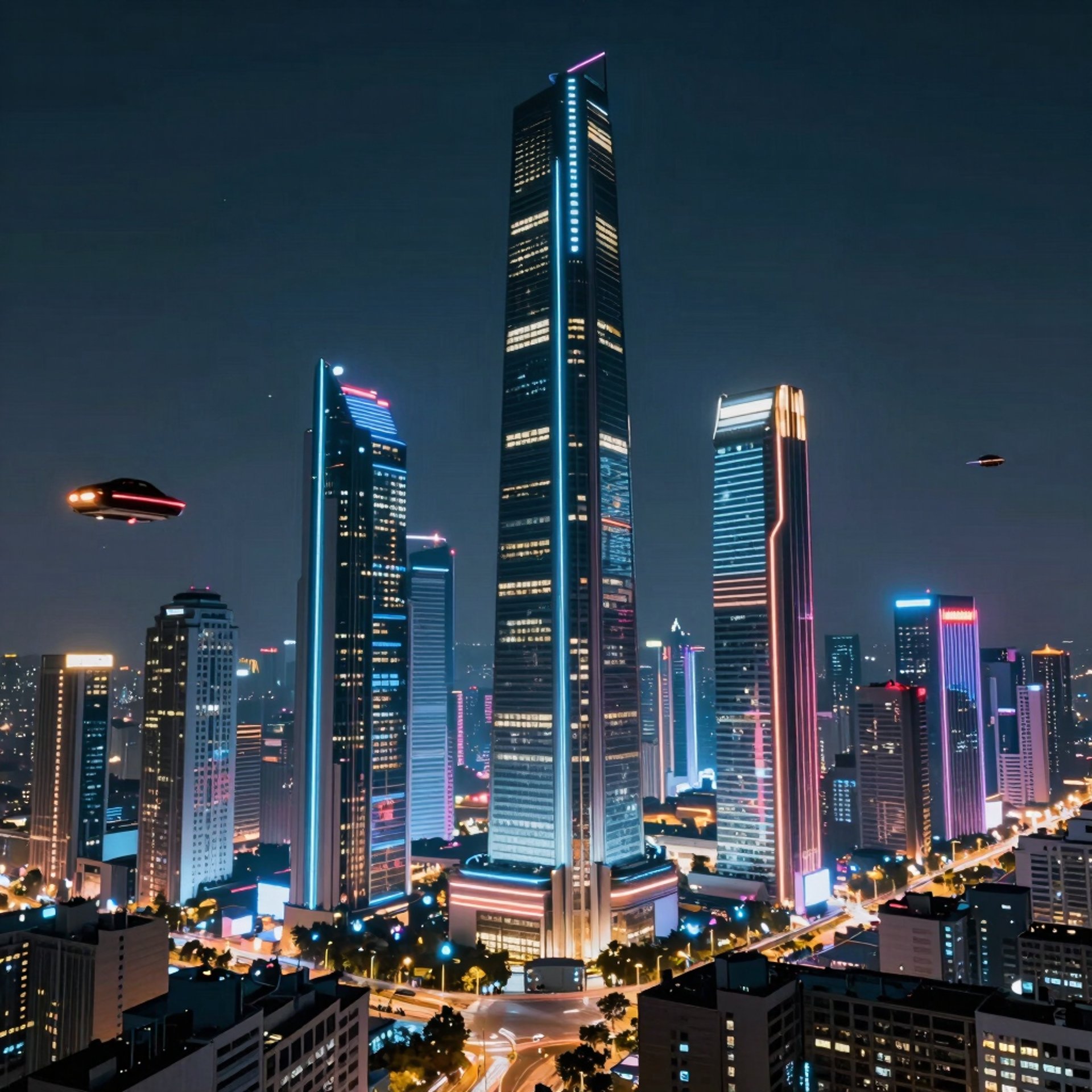 an abstract photo of a curved building with a blue sky in the background