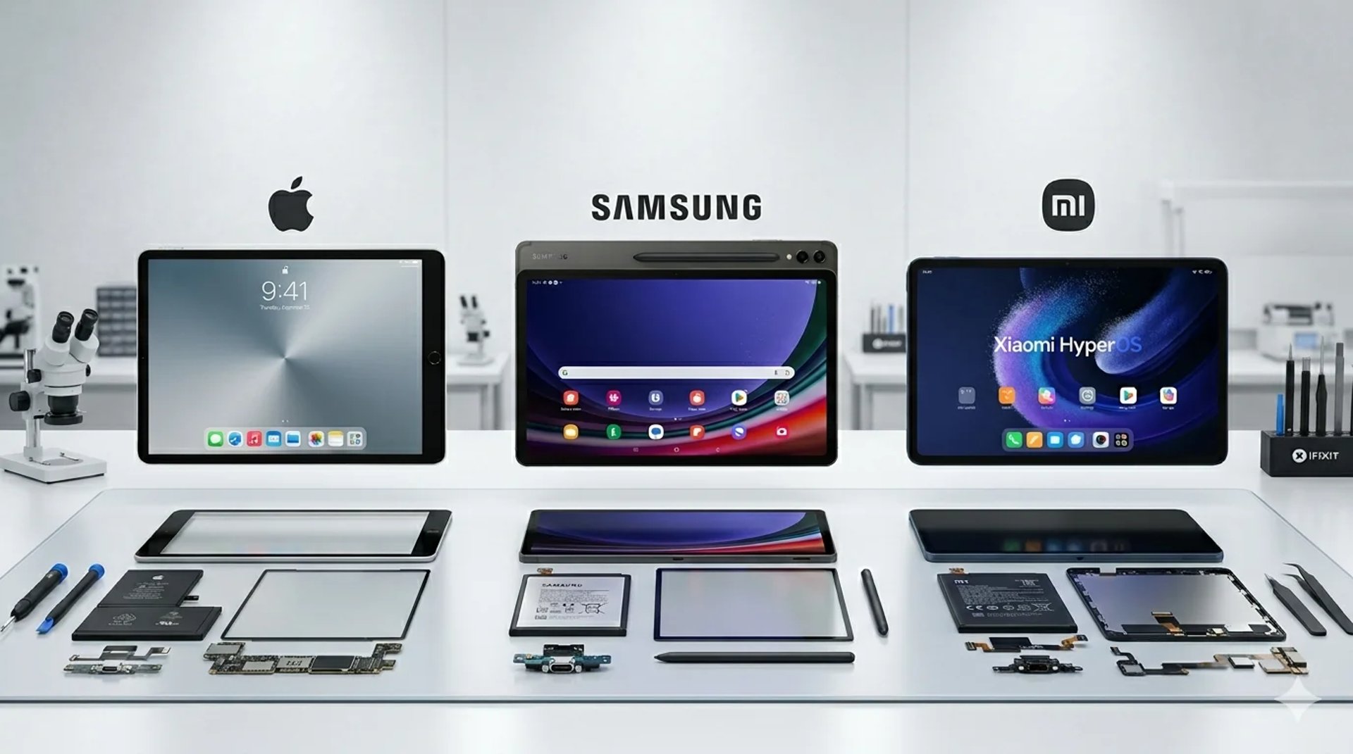 iPad,  samsung tab, Xioami pad reparatur