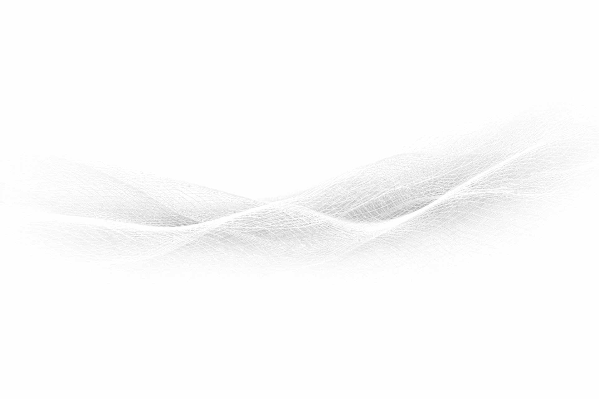 Abstract flowing grid pattern on a soft gray background.