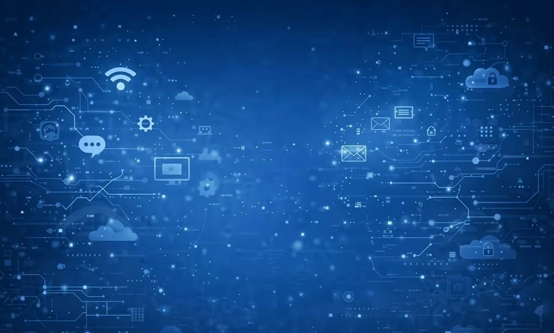 Illustration de l'infrastructure de données sécurisée, connectée de Montechinformatique, communication multicanale