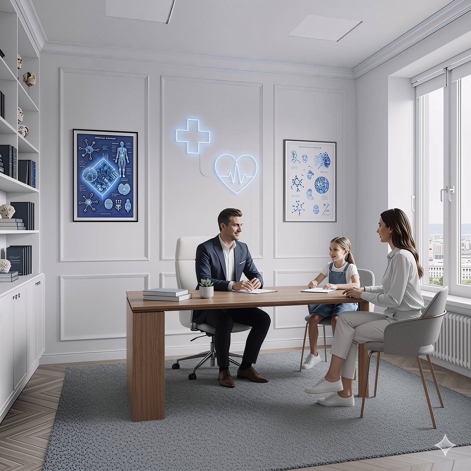 an abstract photo of a curved building with a blue sky in the background