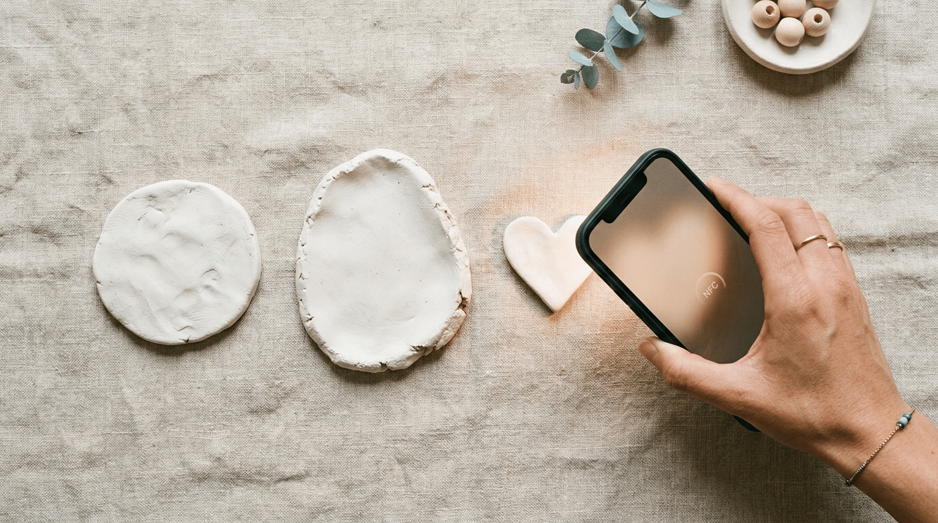 an abstract photo of a curved building with a blue sky in the background