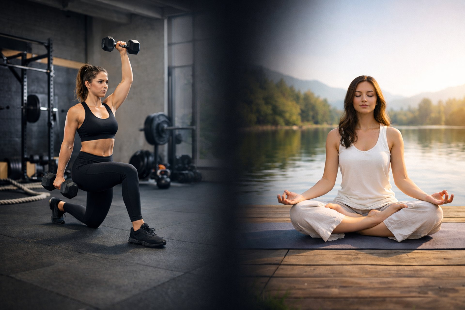 woman in black sports bra and black shorts holding gray metal bar