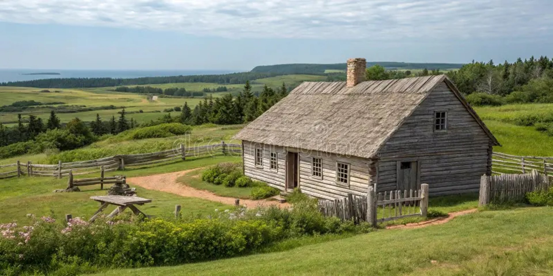 A pink building stands on a city street.