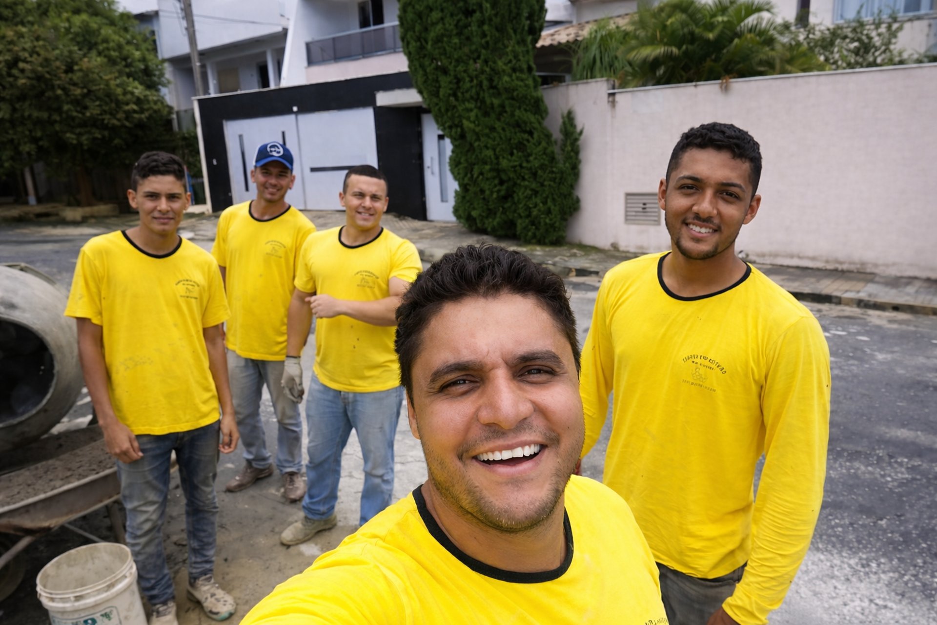 an abstract photo of a curved building with a blue sky in the background