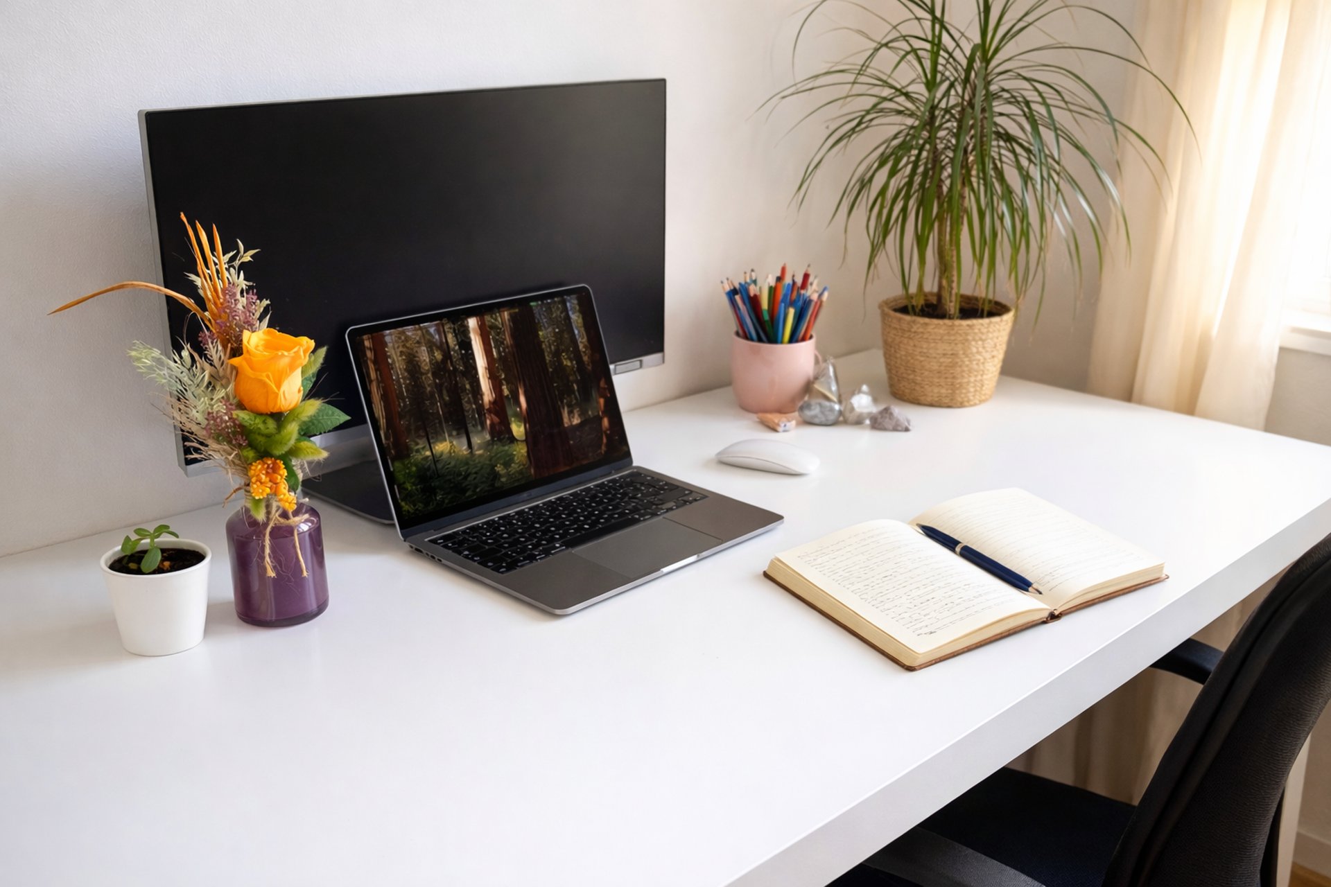 gray computer monitor