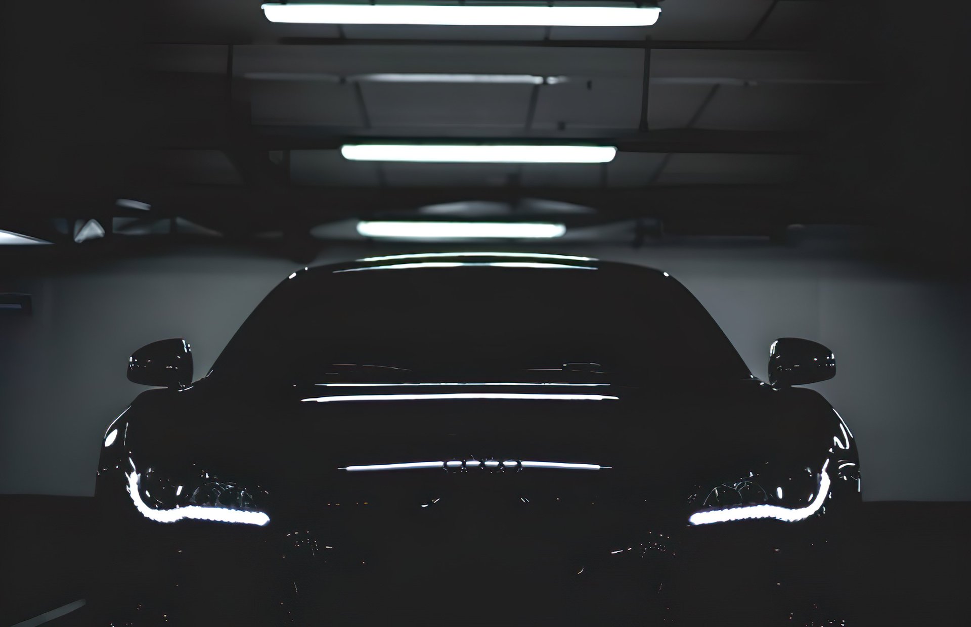parked black car