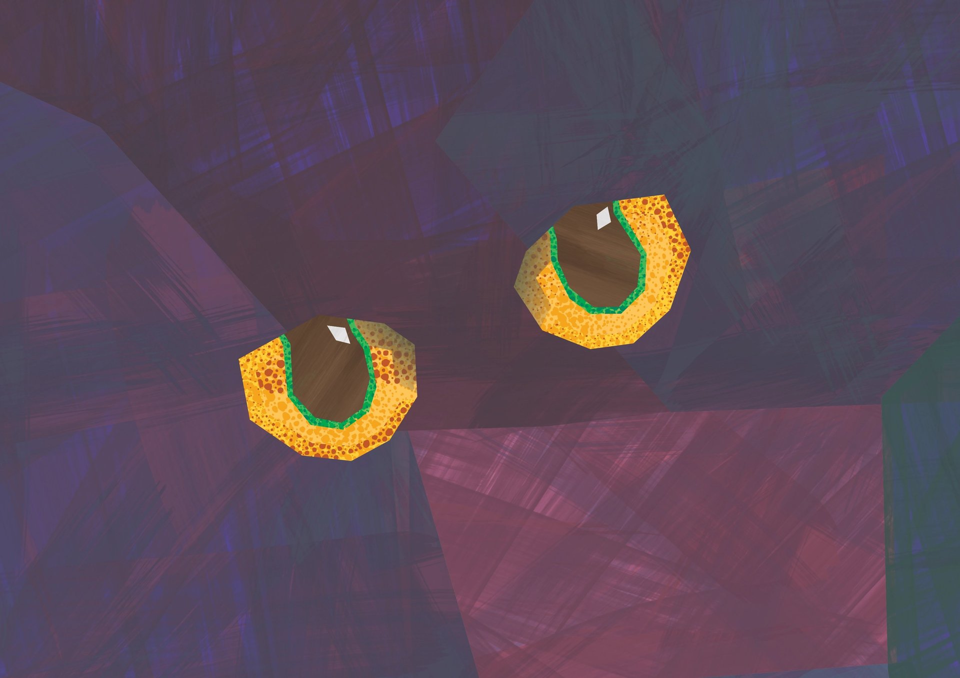 an abstract photo of a curved building with a blue sky in the background