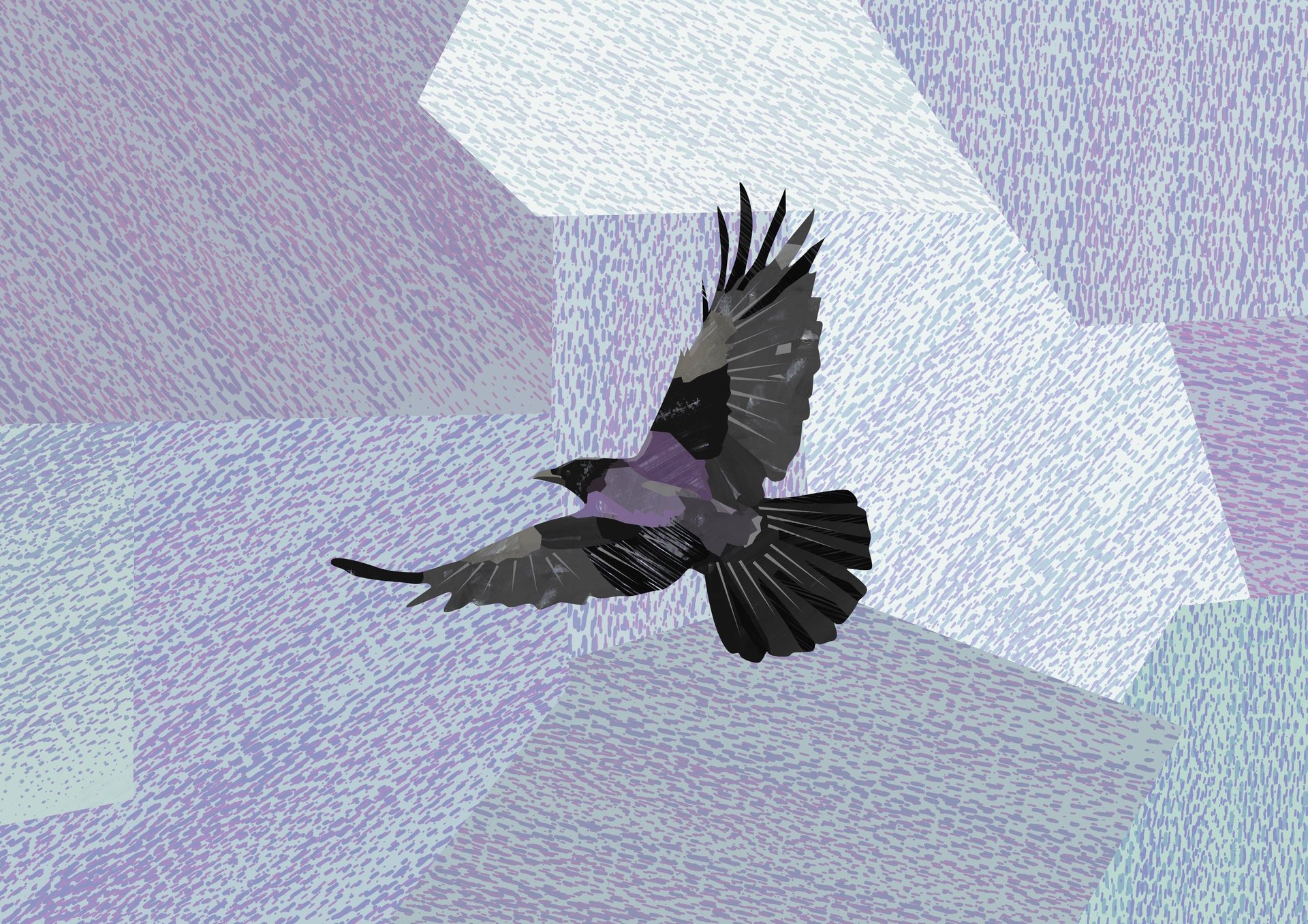 an abstract photo of a curved building with a blue sky in the background