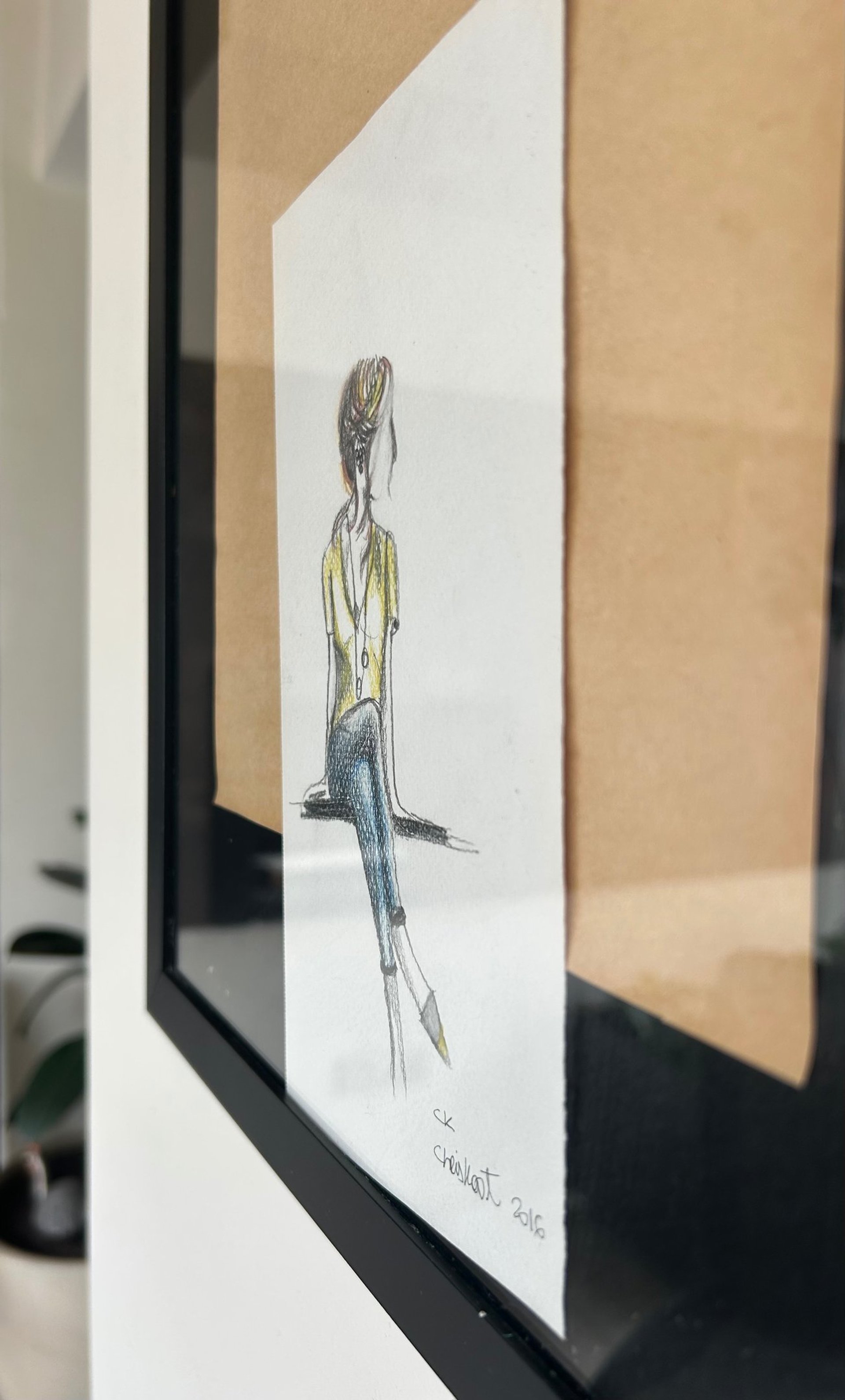 A box of watercolors and a set of brushes