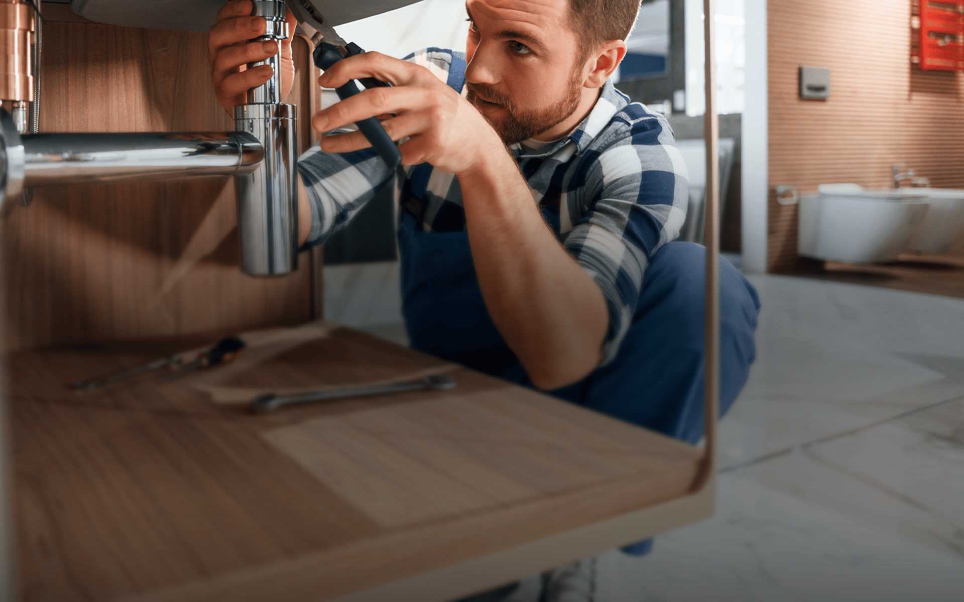 an abstract photo of a curved building with a blue sky in the background