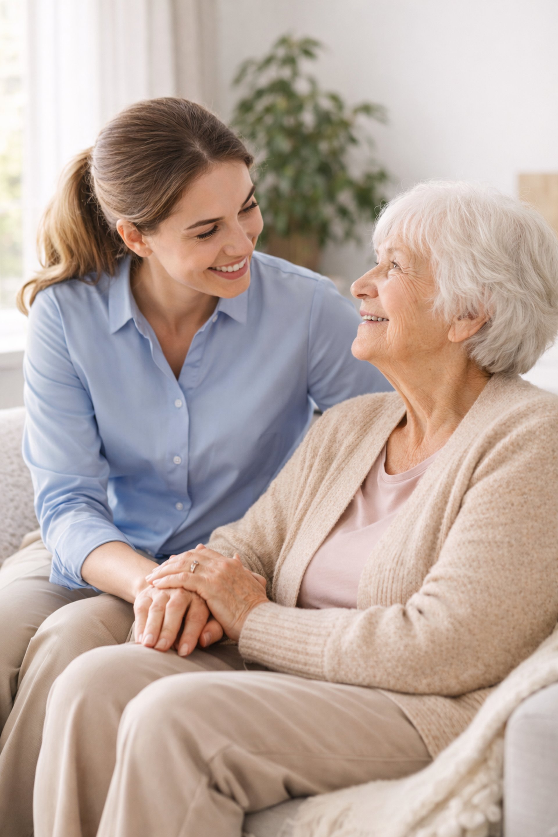 person wearing grey knit sweater