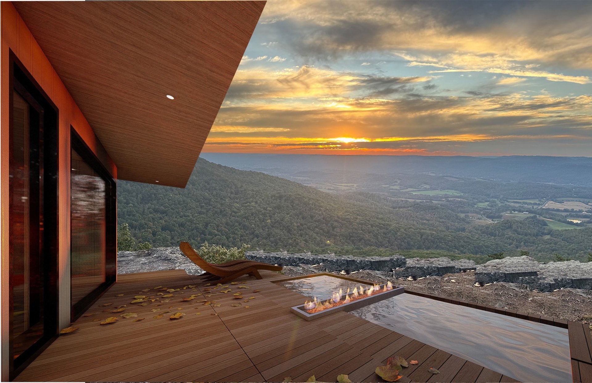 an abstract photo of a curved building with a blue sky in the background
