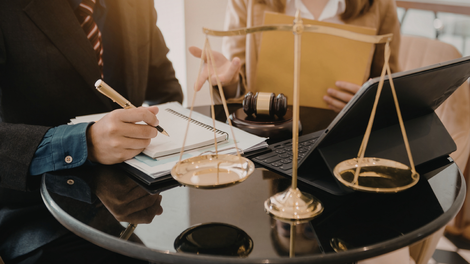 an abstract photo of a curved building with a blue sky in the background