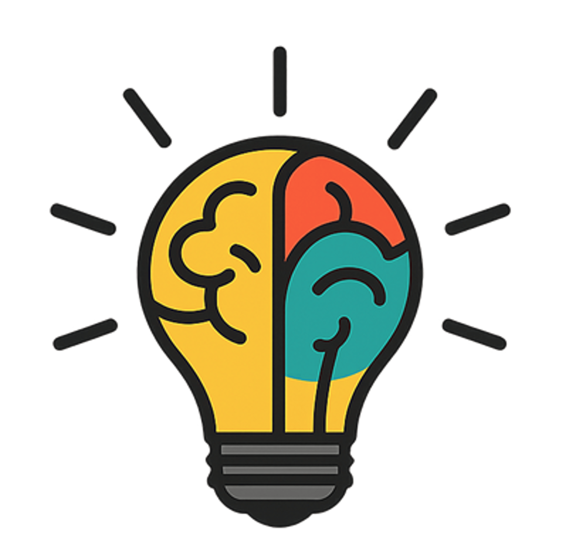 Logo de la tienda CuriosaMente Creativa /Bobilla con cerebro de colores