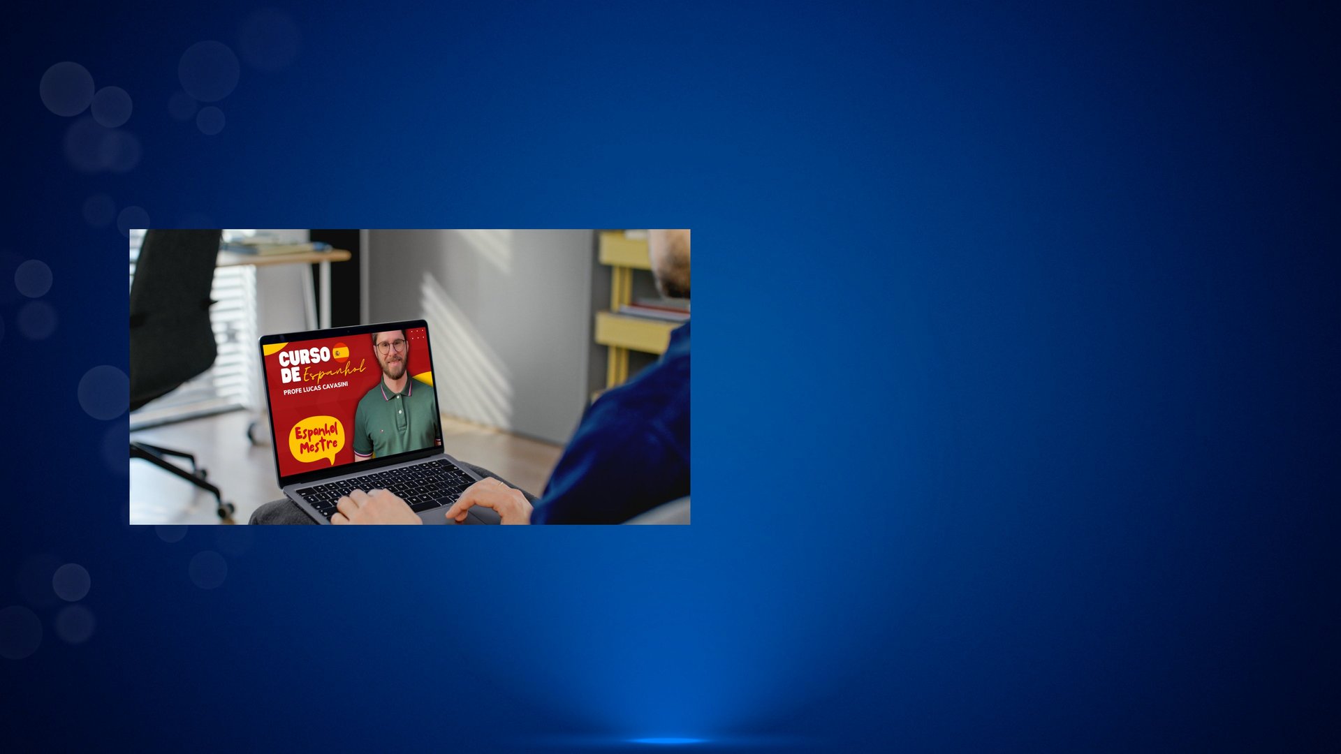 blue and white abstract painting