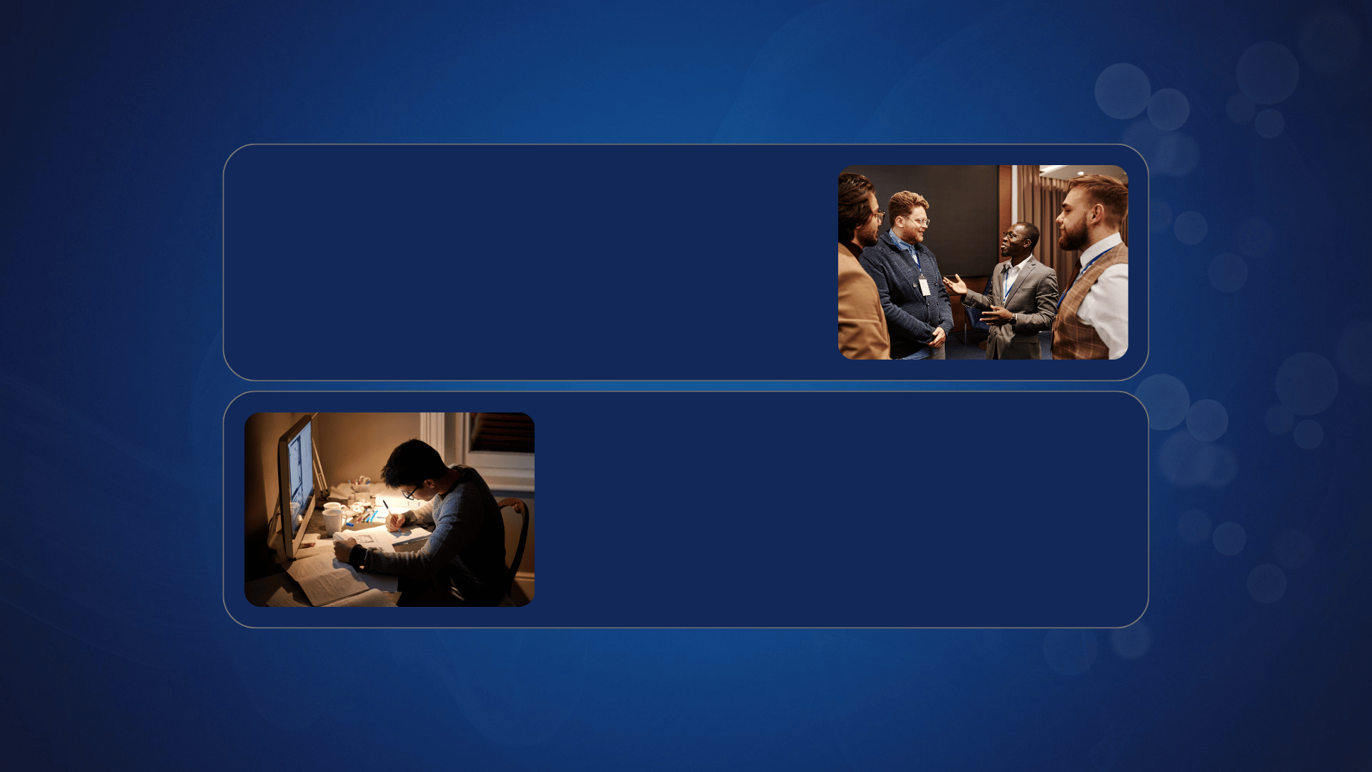 blue and white abstract painting