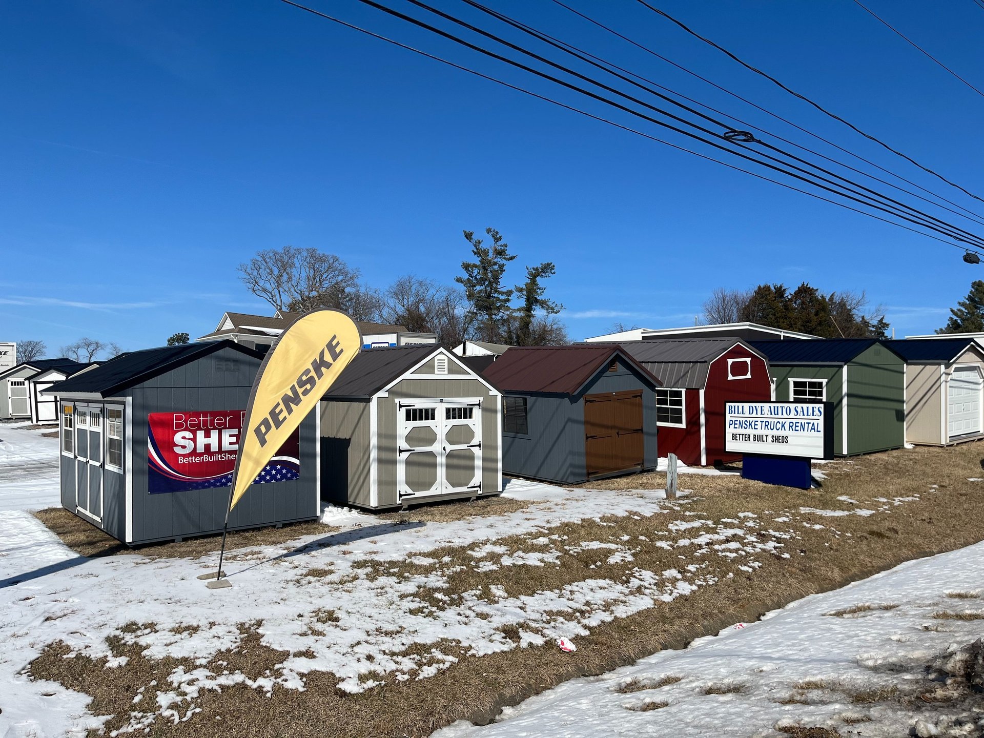 Farmville sheds showing variety of buildings on lot