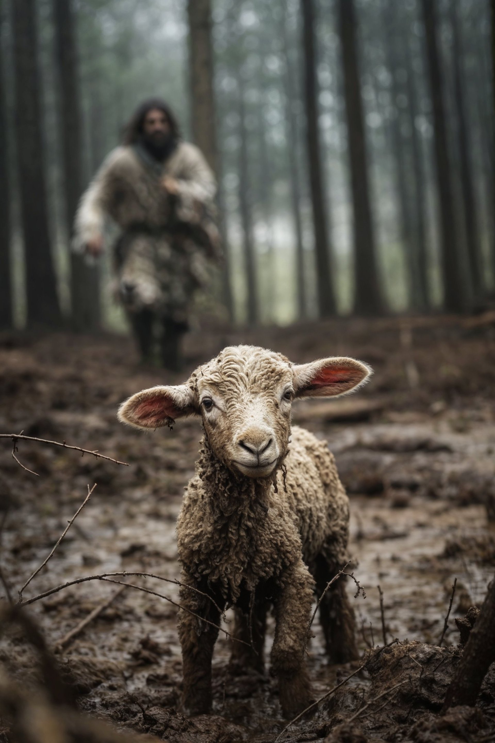 a house surrounded by trees and bushes on a cloudy day