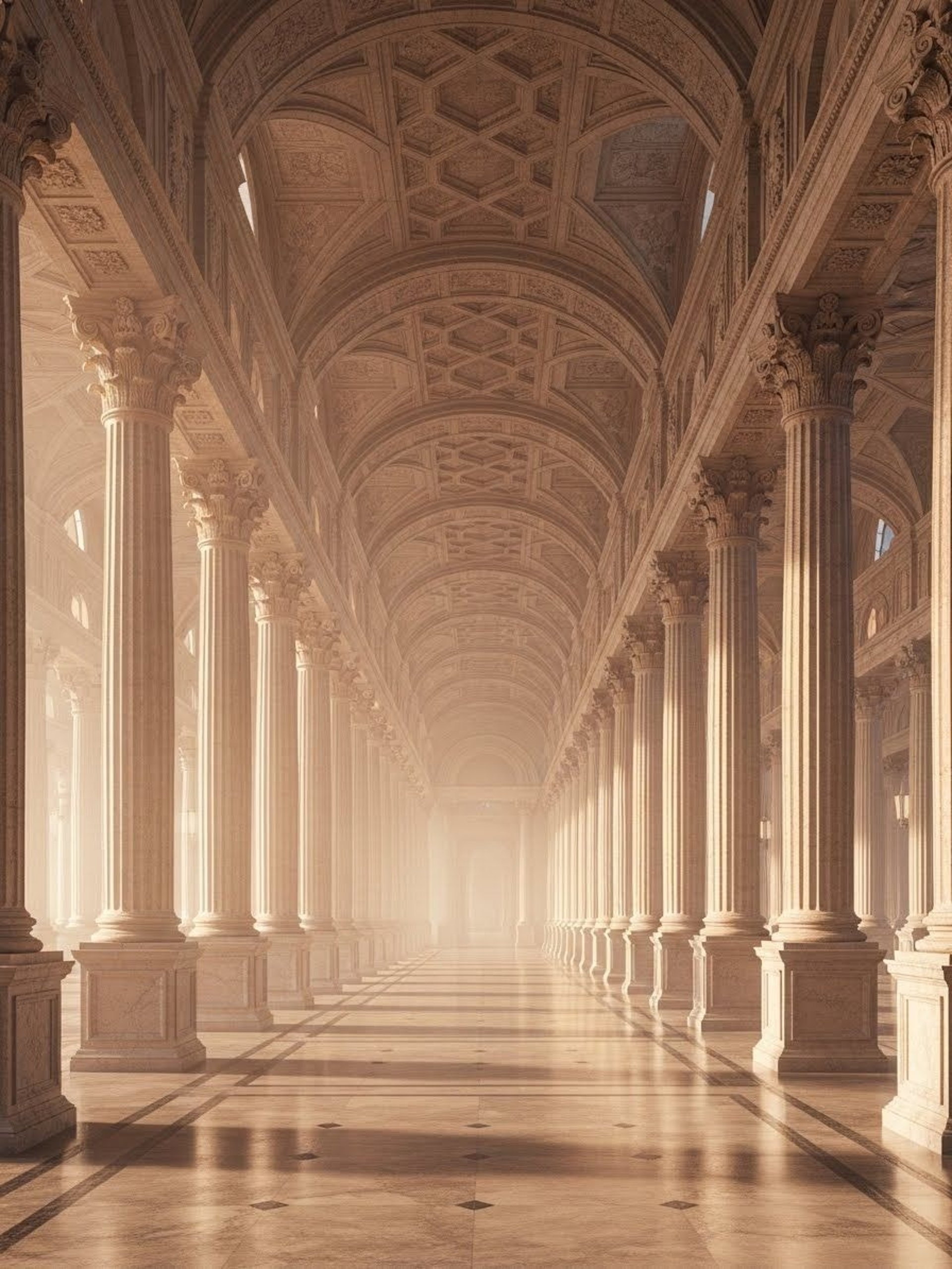 an abstract photo of a curved building with a blue sky in the background
