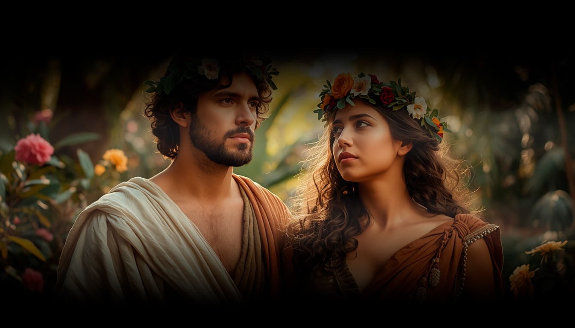 bibliaia adan y eva en el paraiso