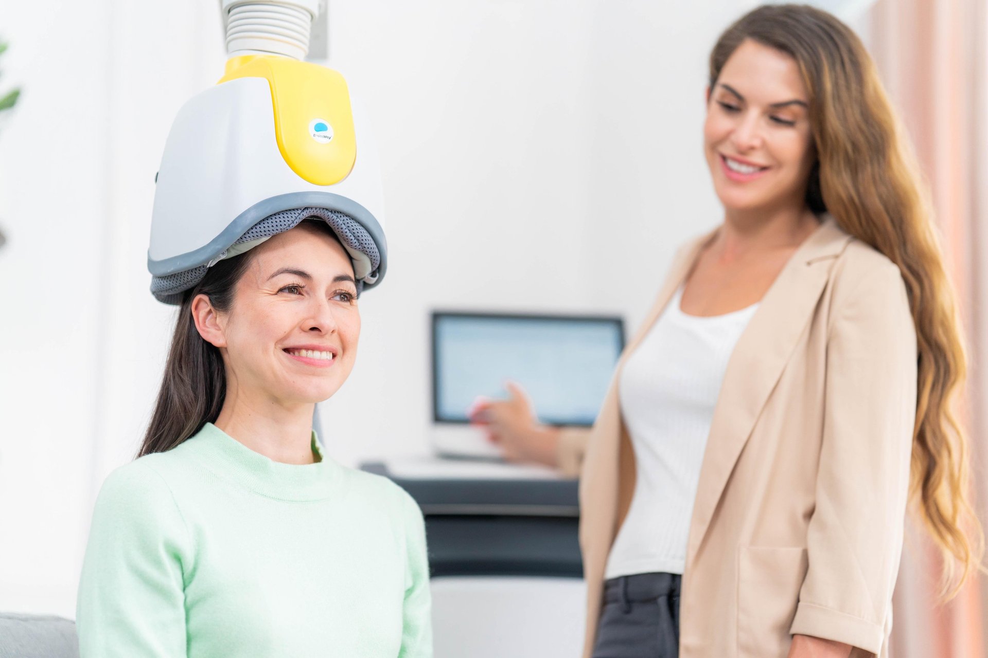 black and brown leather padded tub sofa