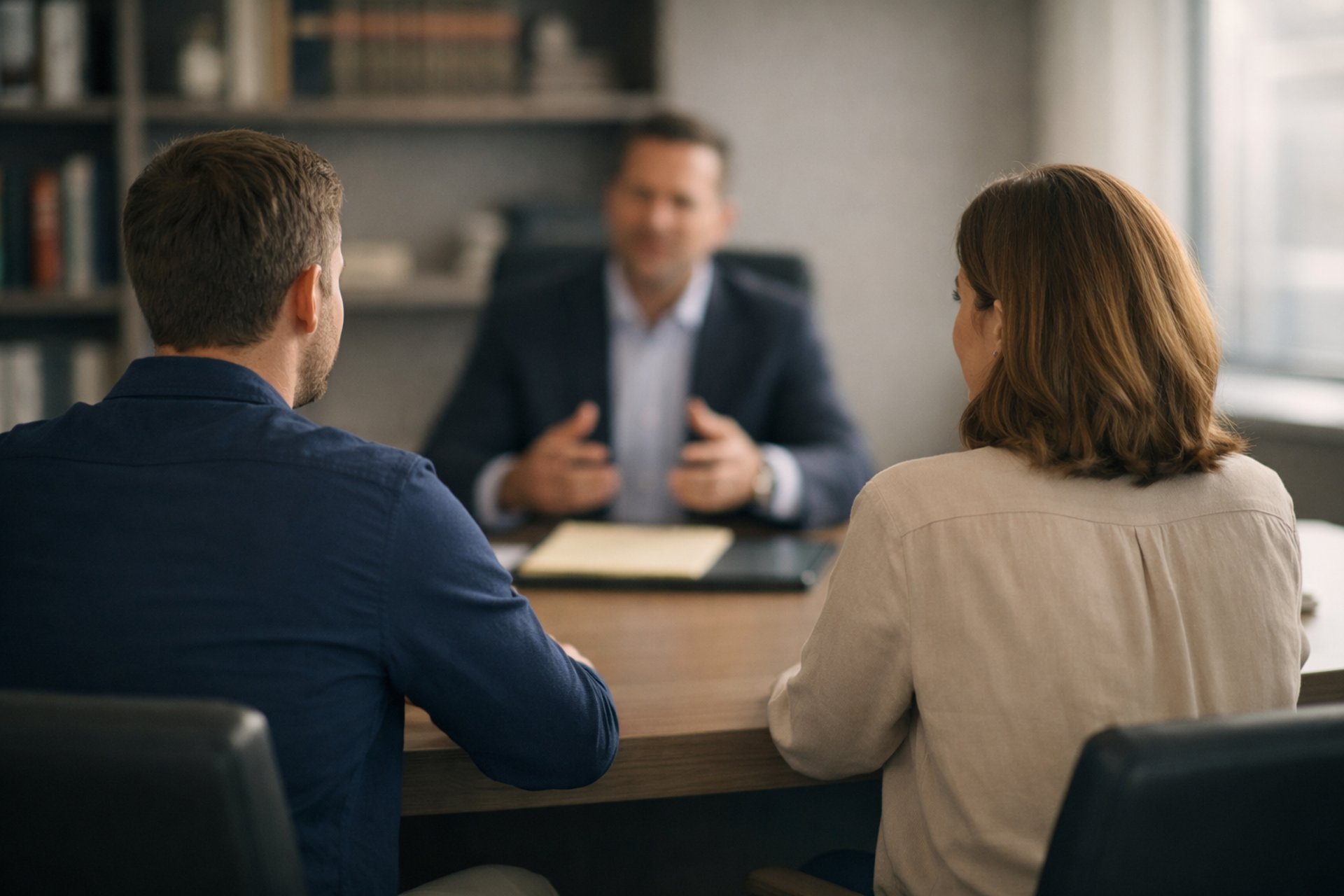 an abstract photo of a curved building with a blue sky in the background