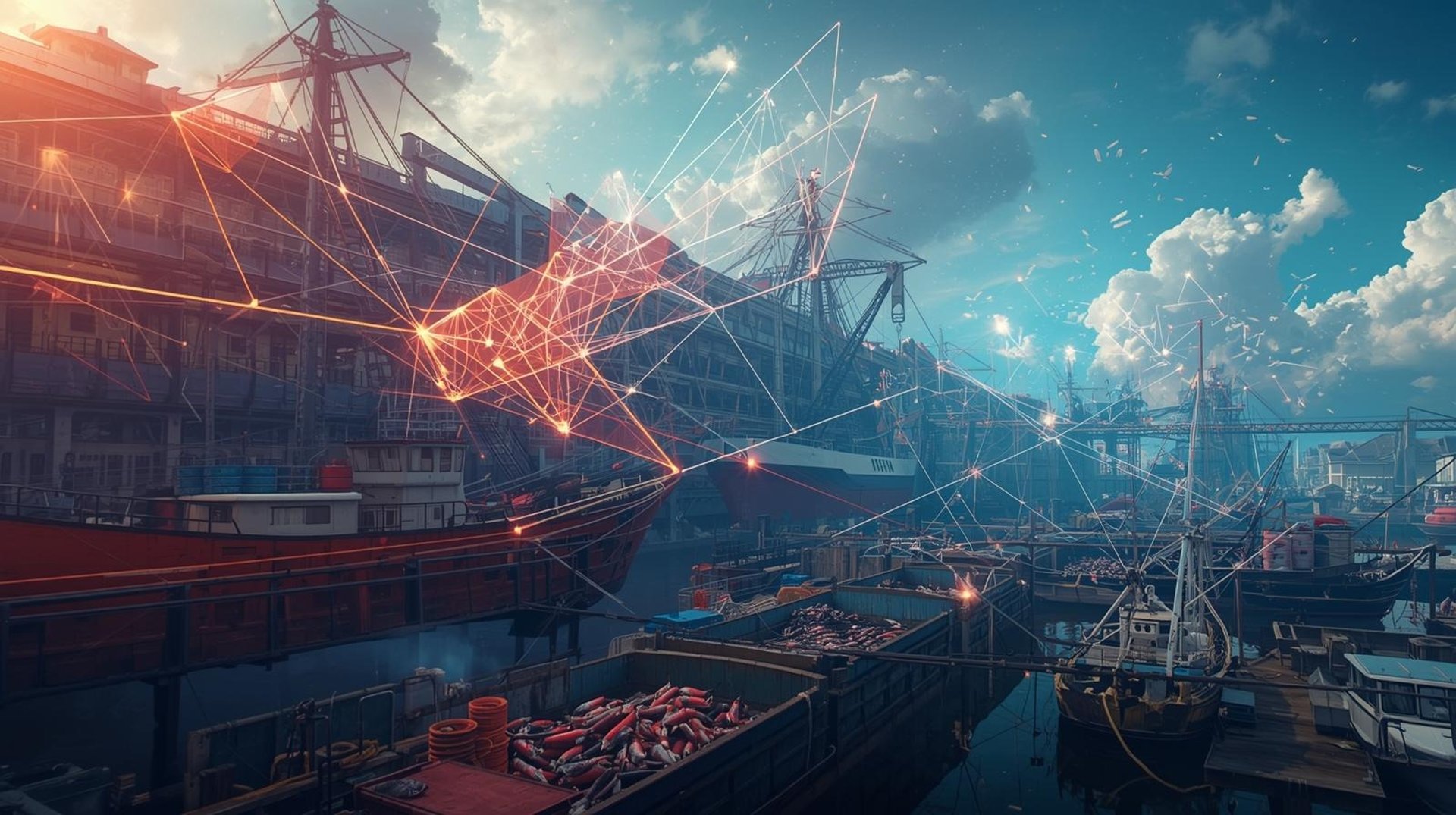 an abstract photo of a curved building with a blue sky in the background