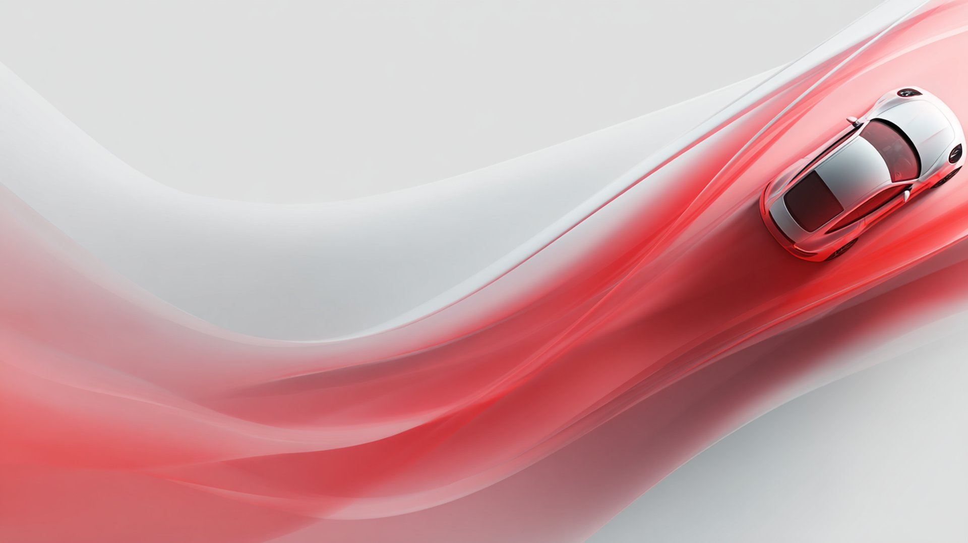 an abstract photo of a curved building with a blue sky in the background