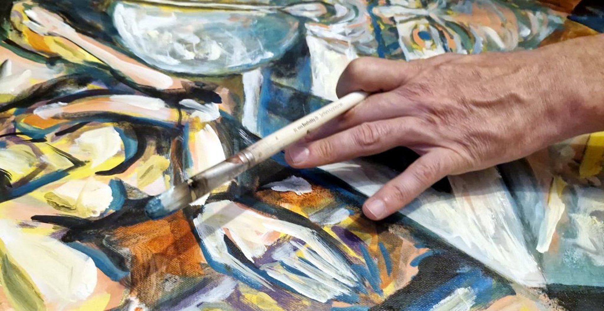 black blue and yellow textile