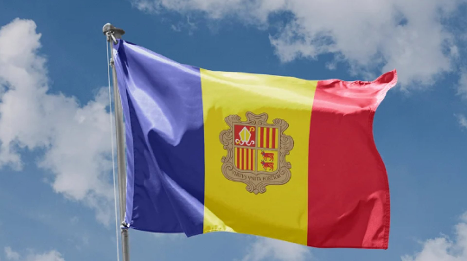 a flag on a pole
