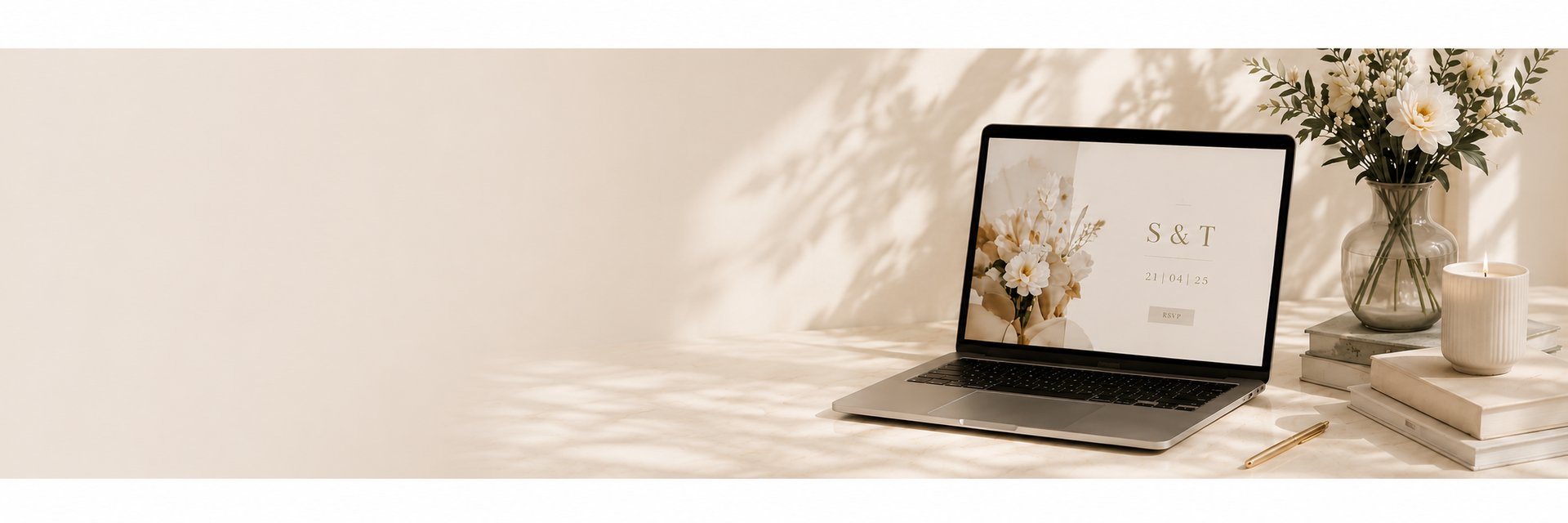 a laptop computer sitting on top of a bed