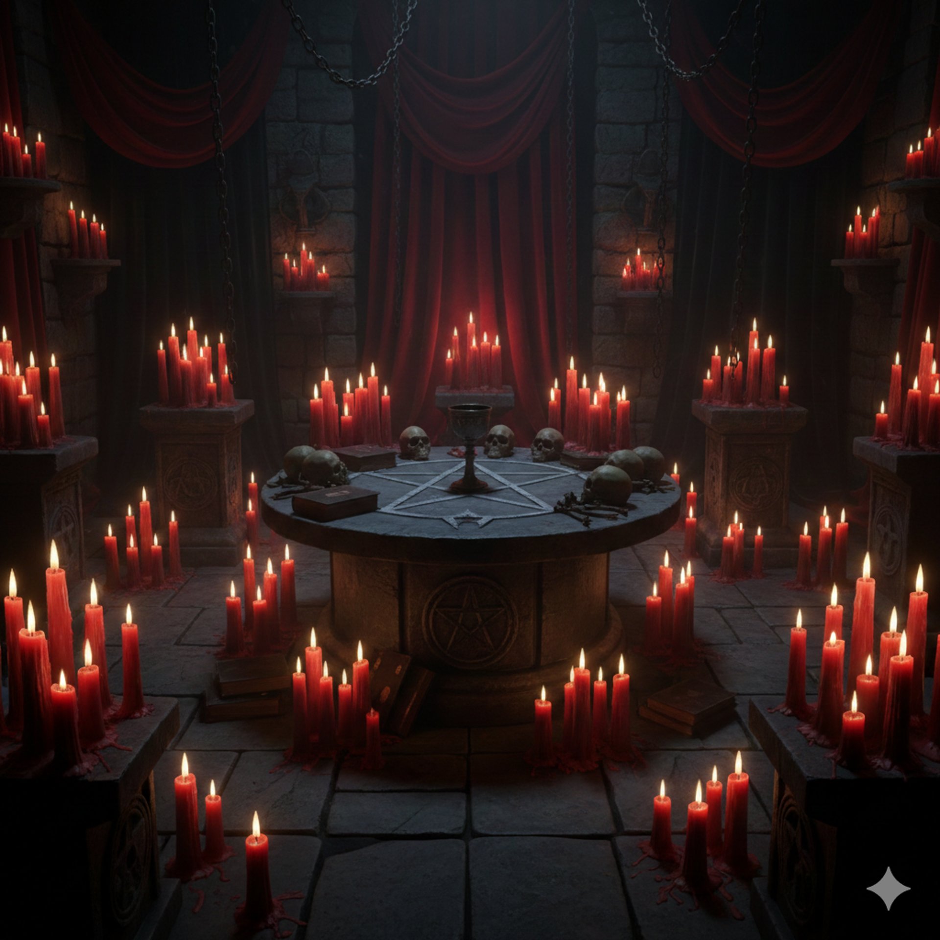 brown demon illustration