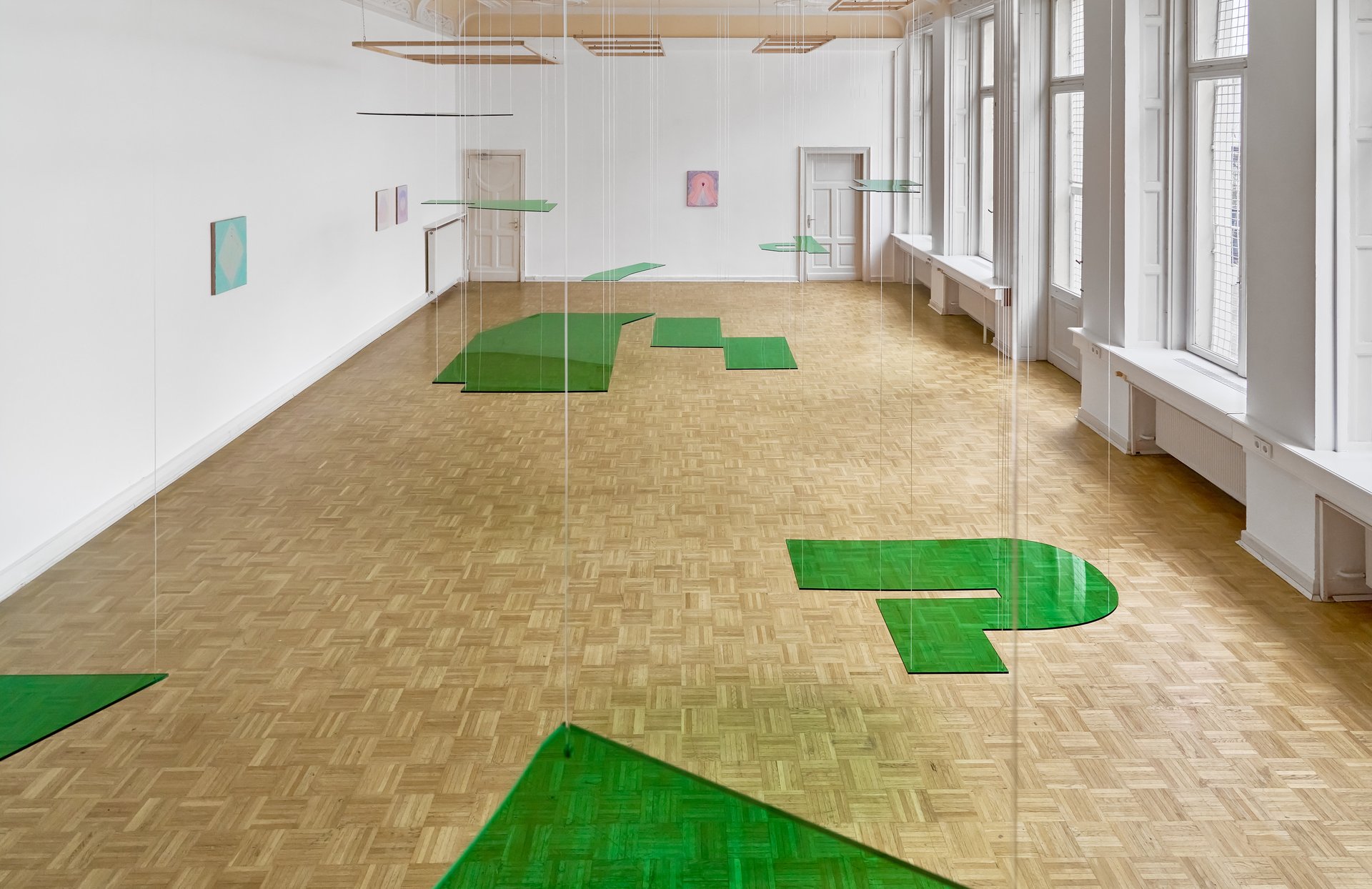 a close up of a black and brown abstract painting