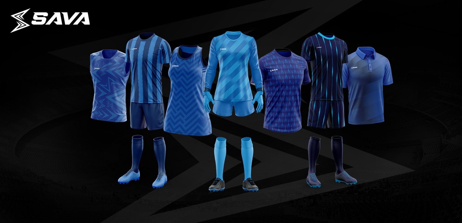 an abstract photo of a curved building with a blue sky in the background