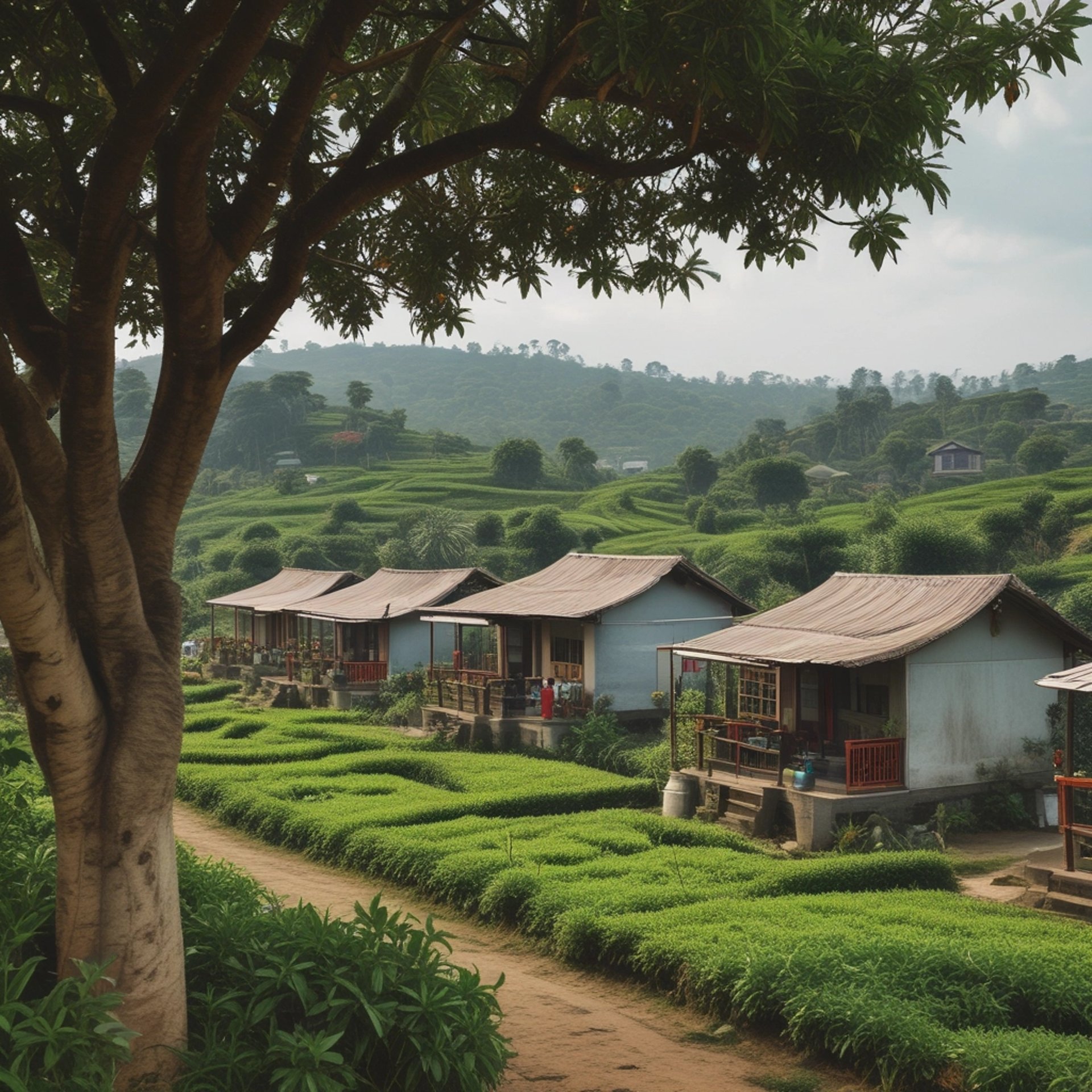 a field of green plants