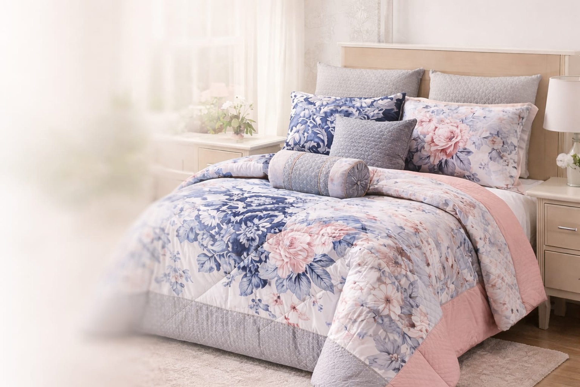 an abstract photo of a curved building with a blue sky in the background