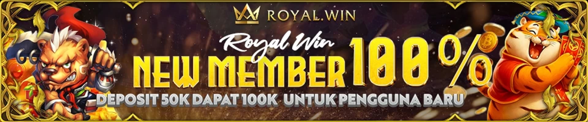 bonus new member 100 royalwin