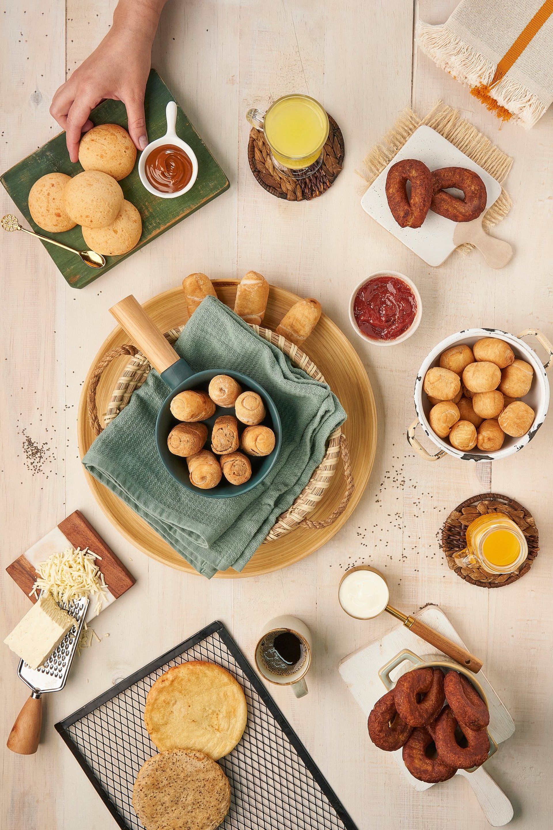 an abstract photo of a curved building with a blue sky in the background
