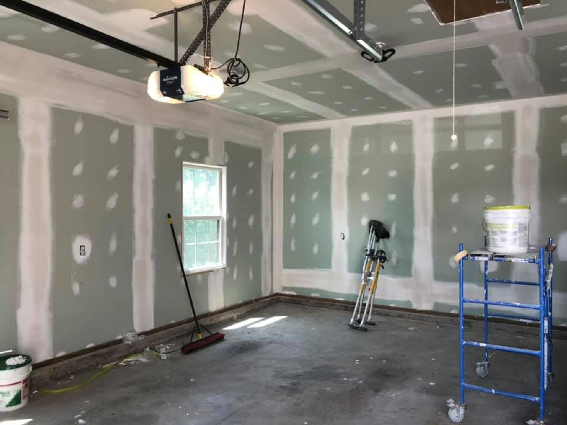 garage in Granby Ma drywall installation