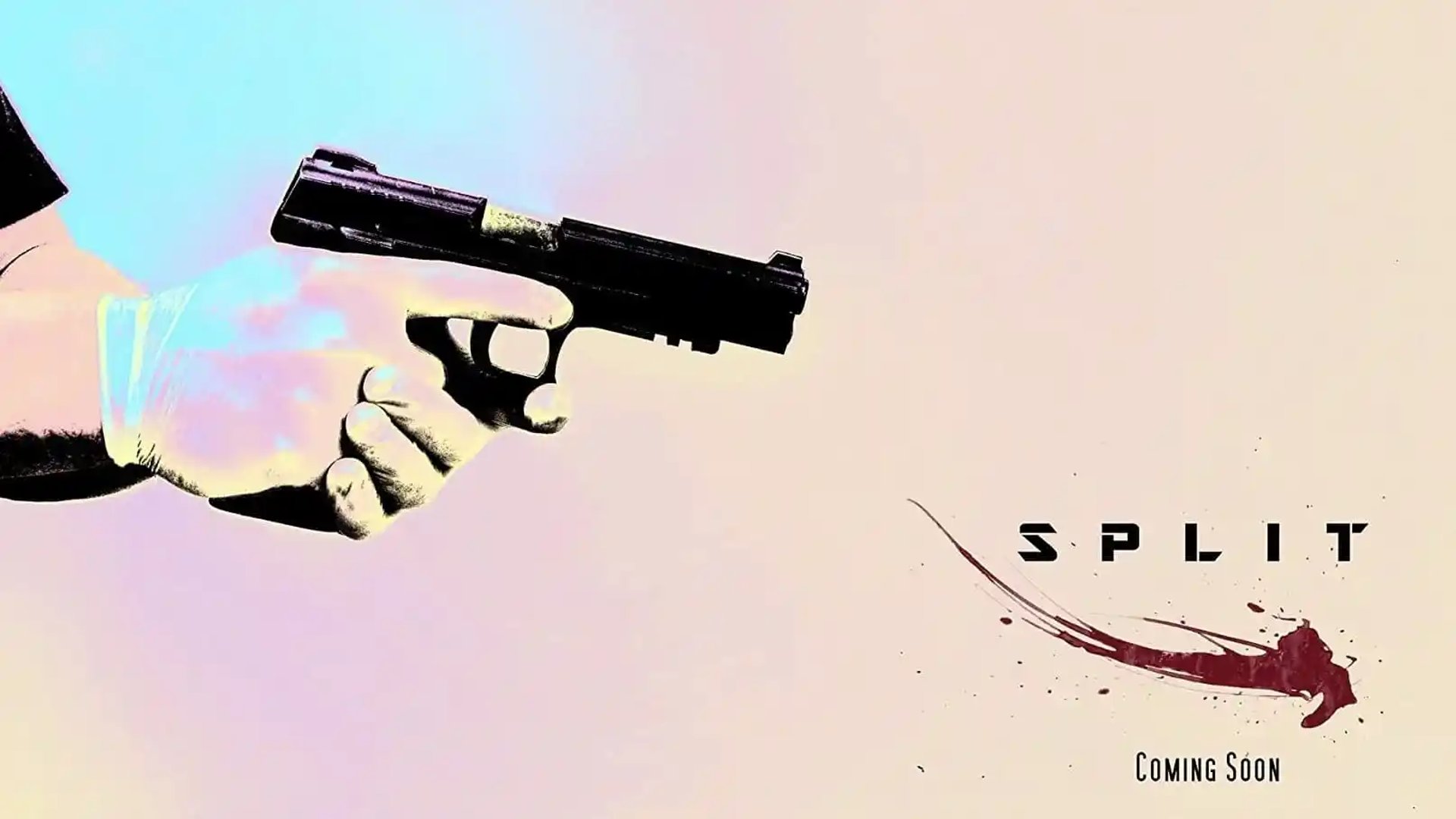 Split Robbie Walsh wallpaper, hand holding a gun 