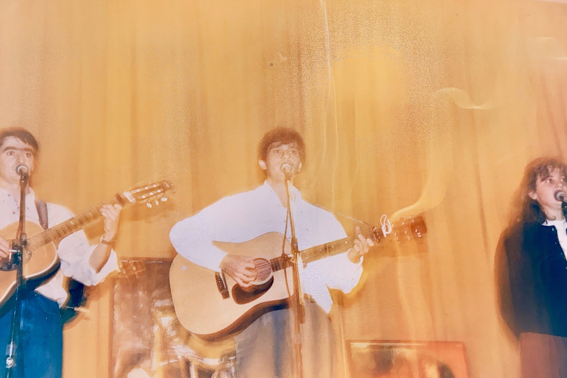 black blue and yellow textile