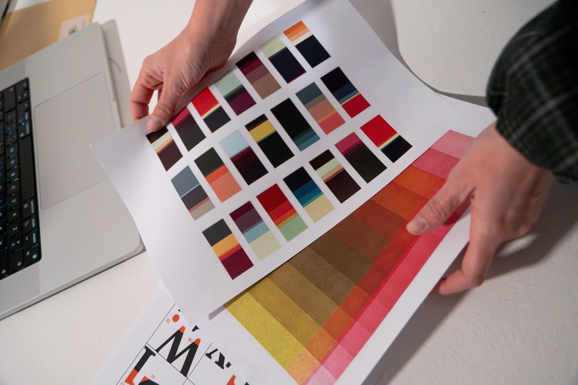 an abstract photo of a curved building with a blue sky in the background