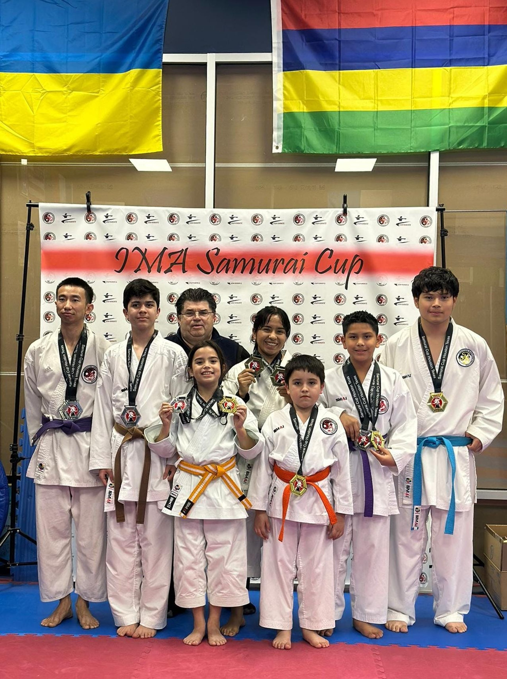 an abstract photo of a curved building with a blue sky in the background