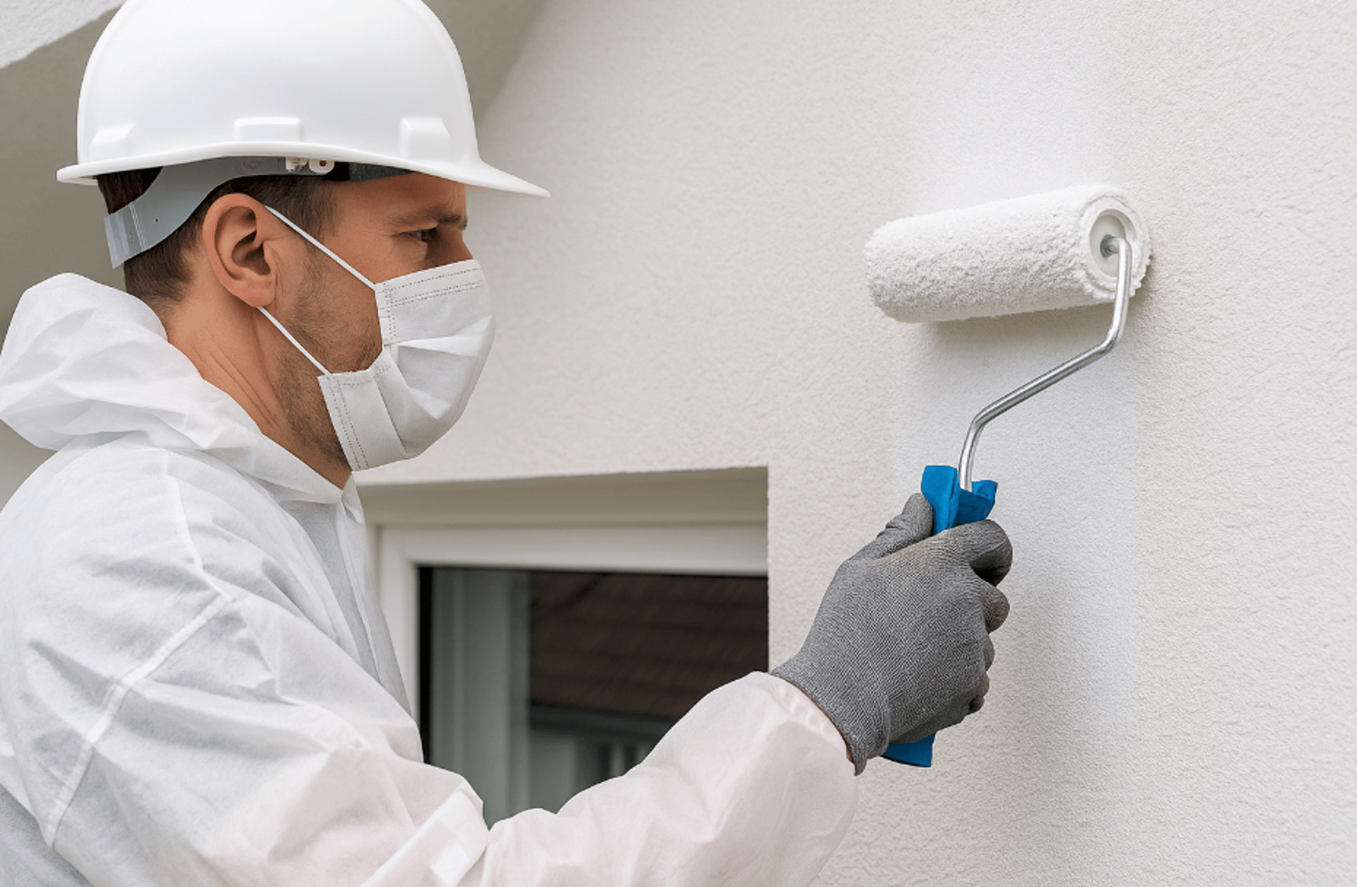 an abstract photo of a curved building with a blue sky in the background