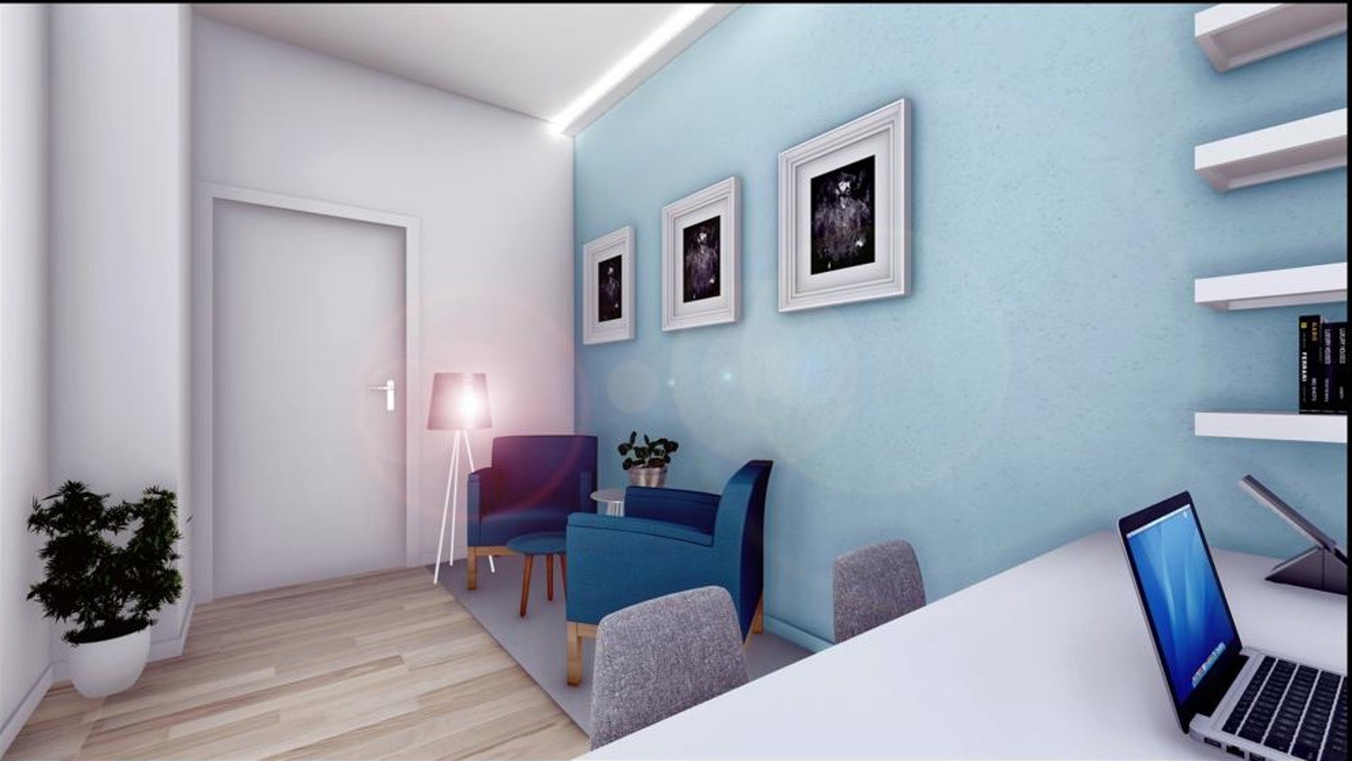 A black and white photo of a bench in a building