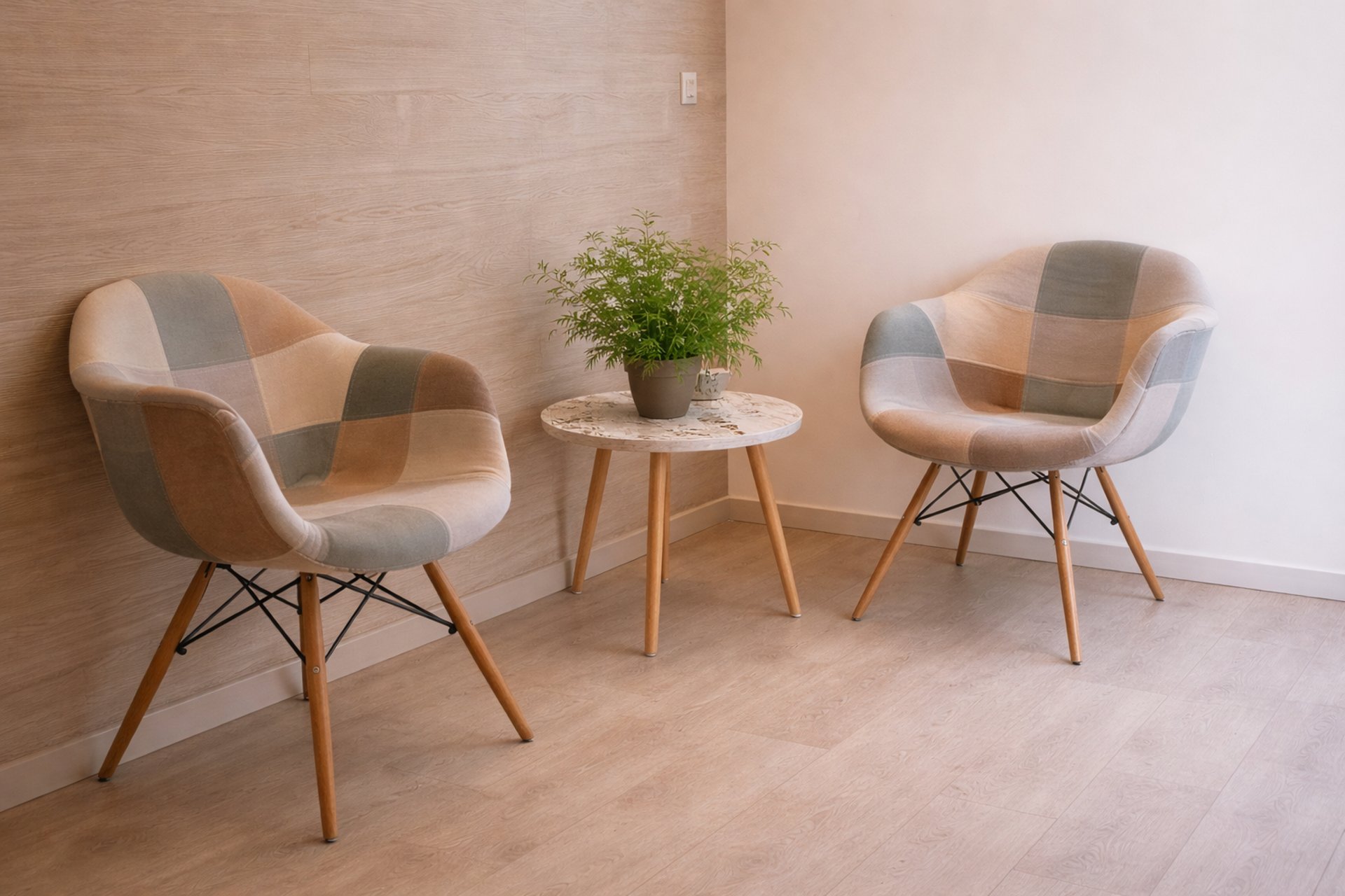 view of two persons hands