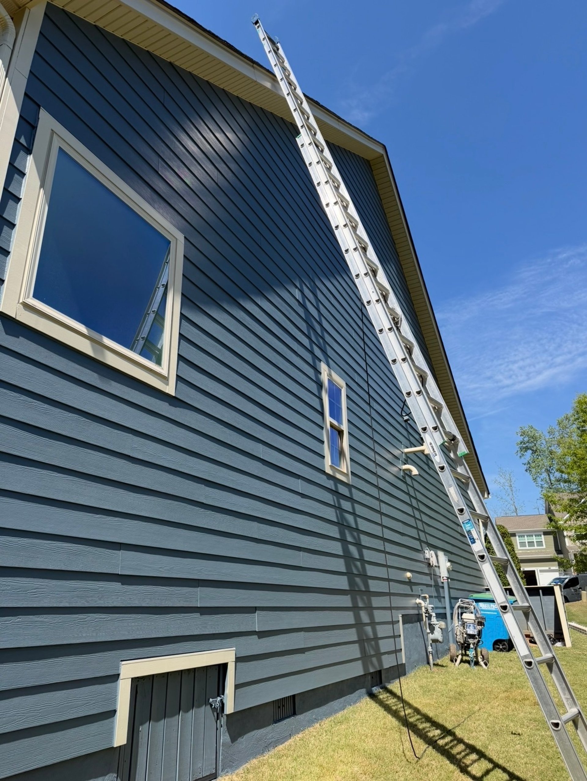“Exterior siding painted by Restore Pro Painting in Waxhaw.”